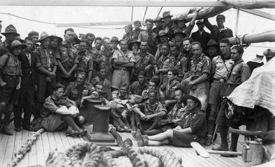 OS YENA na třetím rumunském jamboree (1934) |<br>  foto: archiv střediska 24 Sever