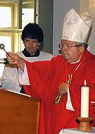 Svěcení oddílového pra-<br>poru | foto: Josef Přech