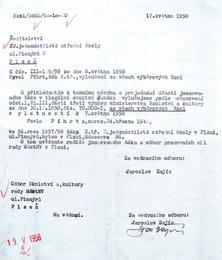 Rozhodnutí odboru školství a kul-tury KNV Plzeň o vyloučení Pavla Píhrta ze školy. | SOA v Plzni